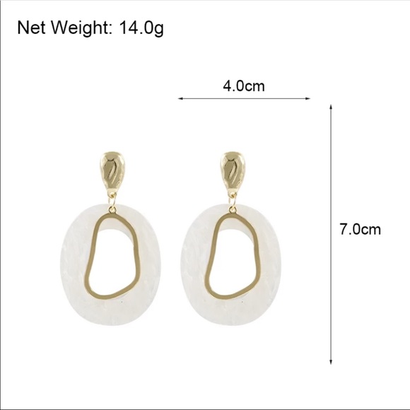 Big Acrylic Earrings - Picture 4 of 5